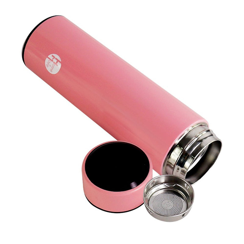 Garrafa Isotérmica em Aço Inox 500ml - Rosa