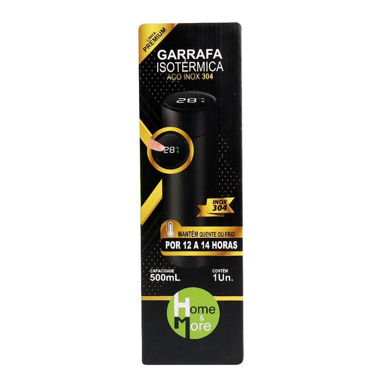 Garrafa Isotérmica em Aço Inox 500ml - Rosa
