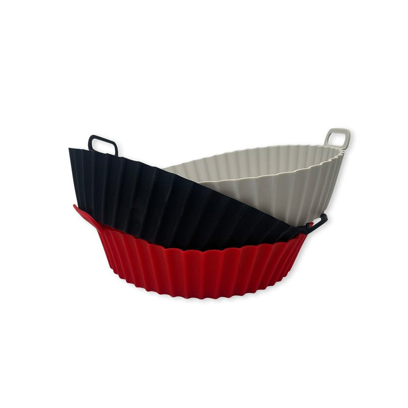 Forro para Fritadeira Forma Silicone Air Fryer Micro-ondas Com Alça